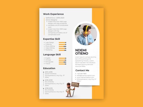 Example of an effective resume format for professional use.