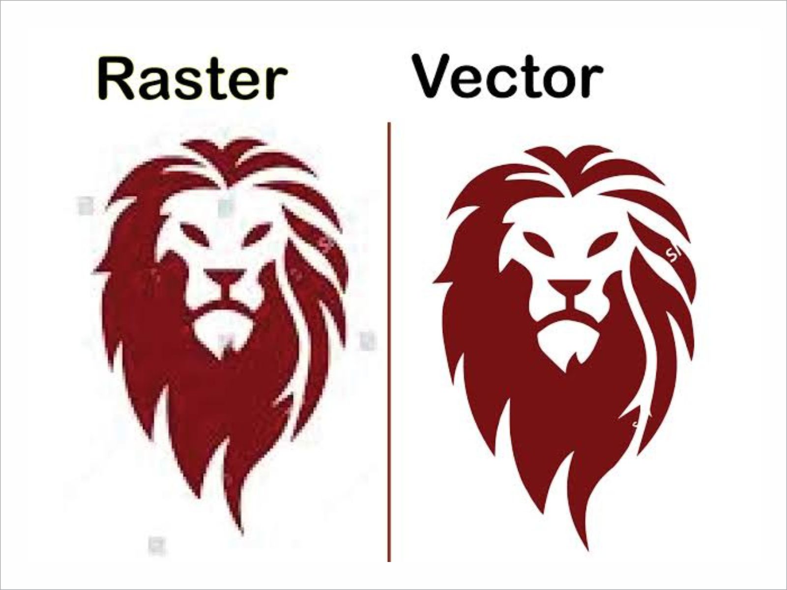 Scalable vector graphic created from raster
